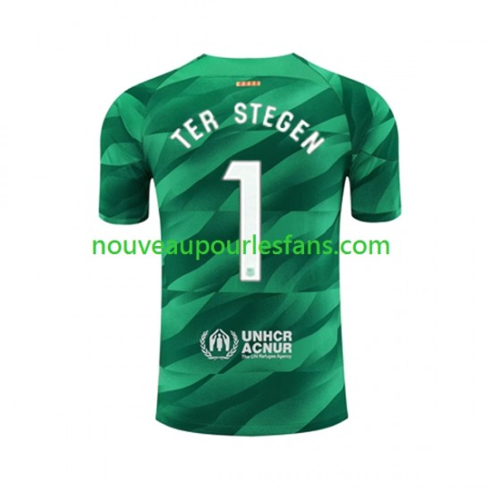 Maillot FC Barcelone Ter Stegen 1 Gardien Homme Tenue Domicile 2023-2024 Manche Courte