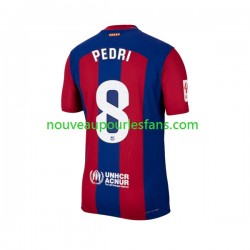 Maillot FC Barcelone Pedri 8 Homme Tenue Domicile 2023-2024 Manche Courte