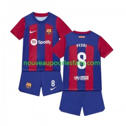 Maillot FC Barcelone Pedri 8 Enfant Tenue Domicile 2023-2024 Manche Courte