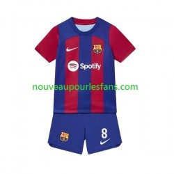 Maillot FC Barcelone Pedri 8 Enfant Tenue Domicile 2023-2024 Manche Courte