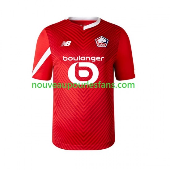 Maillot OSC Lille Homme Tenue Domicile 2023-2024 Manche Courte