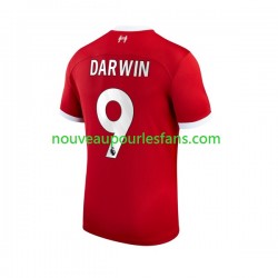 Maillot Liverpool Darwin Nunez 9 Homme Tenue Domicile 2023-2024 Manche Courte