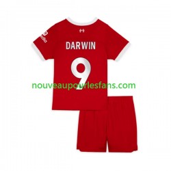 Maillot Liverpool Darwin Nunez 9 Enfant Tenue Domicile 2023-2024 Manche Courte