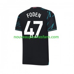 Maillot Manchester City Phil Foden 47 Homme Tenue 3ème 2023-2024 Manche Courte