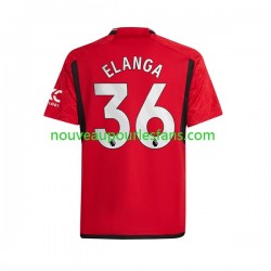 Maillot Manchester United Anthony Elanga 36 Homme Tenue Domicile 2023-2024 Manche Courte