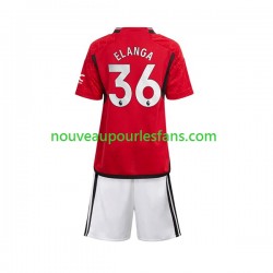 Maillot Manchester United Anthony Elanga 36 Enfant Tenue Domicile 2023-2024 Manche Courte