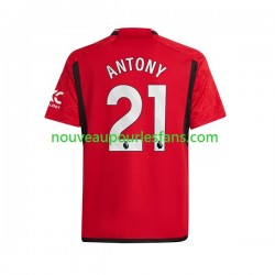 Maillot Manchester United Antony Matheus 21 Homme Tenue Domicile 2023-2024 Manche Courte