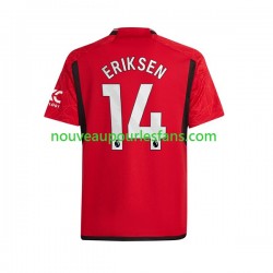 Maillot Manchester United Eriksen 14 Homme Tenue Domicile 2023-2024 Manche Courte