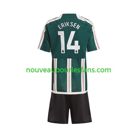 Maillot Manchester United Eriksen 14 Enfant Tenue Extérieur 2023-2024 Manche Courte