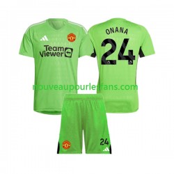 Maillot Manchester United Andre Onana 24 Gardien Enfant Tenue Domicile 2023-2024 Manche Courte