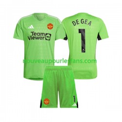 Maillot Manchester United De Gea 1 Gardien Enfant Tenue Domicile 2023-2024 Manche Courte