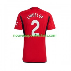 Maillot Manchester United Lindelof 2 Homme Tenue Domicile 2023-2024 Manche Courte