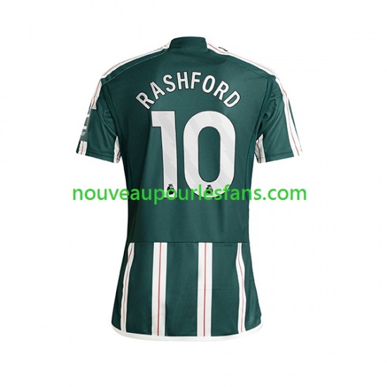 Maillot Manchester United Marcus Rashford 10 Homme Tenue Extérieur 2023-2024 Manche Courte