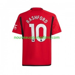 Maillot Manchester United Marcus Rashford 10 Homme Tenue Domicile 2023-2024 Manche Courte
