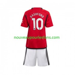 Maillot Manchester United Marcus Rashford 10 Enfant Tenue Domicile 2023-2024 Manche Courte
