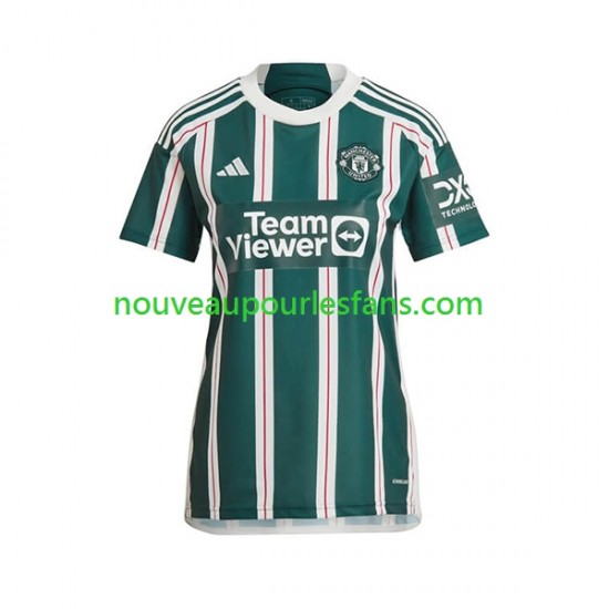 Maillot Manchester United Femme Tenue Extérieur 2023-2024 Manche Courte