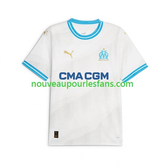 Maillot Olympique de Marseille Homme Tenue Domicile 2023-2024 Manche Courte