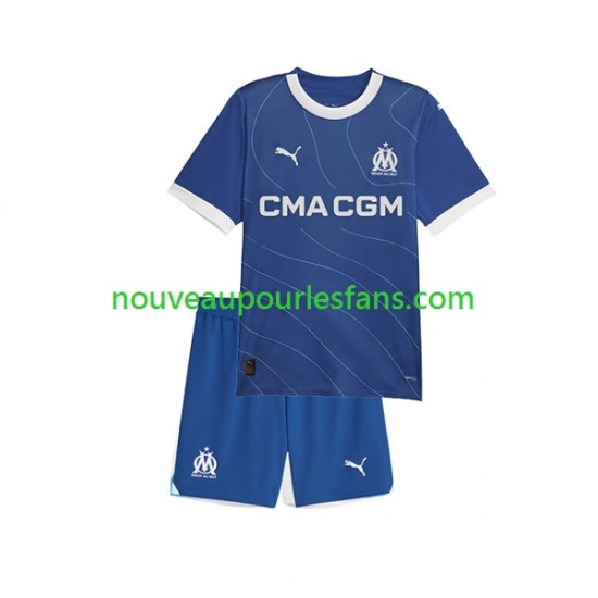 Maillot Olympique de Marseille Enfant Tenue Extérieur 2023-2024 Manche Courte