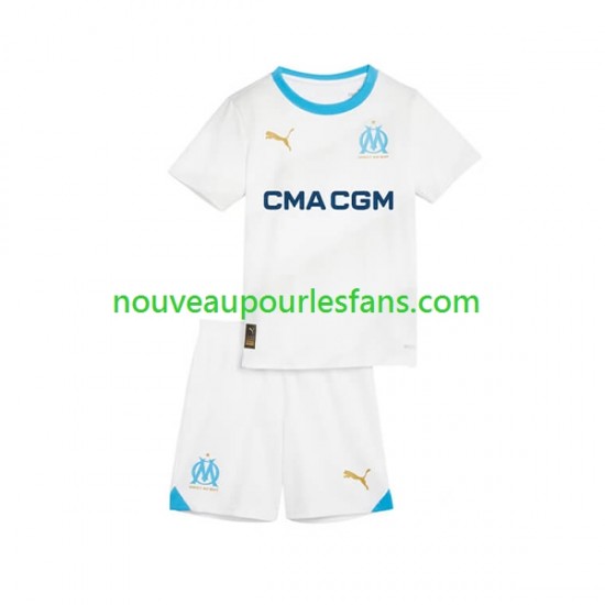 Maillot Olympique de Marseille Enfant Tenue Domicile 2023-2024 Manche Courte