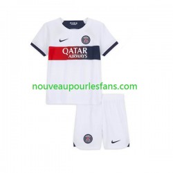 Maillot Paris Saint-Germain Enfant Tenue Extérieur 2023-2024 Manche Courte