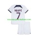 Maillot Paris Saint-Germain Mbappé Kylian 7 Enfant Tenue Extérieur 2023-2024 Manche Courte