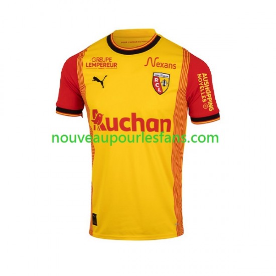 Maillot RC Lens Homme Tenue Domicile 2023-2024 Manche Courte