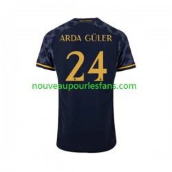 Maillot Real Madrid Arda Guler 24 Homme Tenue Extérieur 2023-2024 Manche Courte