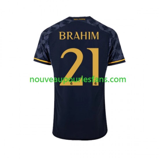 Maillot Real Madrid Brahim Diaz 21 Homme Tenue Extérieur 2023-2024 Manche Courte