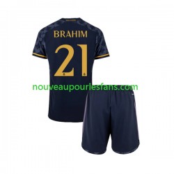 Maillot Real Madrid Brahim Diaz 21 Enfant Tenue Extérieur 2023-2024 Manche Courte