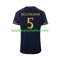 Maillot Real Madrid Jude Bellingham 5 Homme Tenue Extérieur 2023-2024 Manche Courte