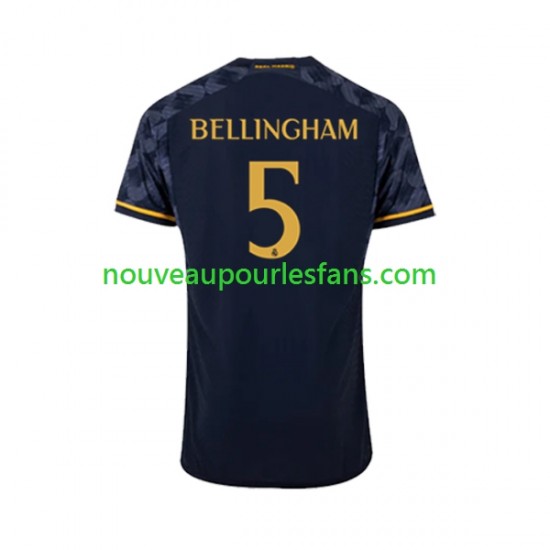 Maillot Real Madrid Jude Bellingham 5 Homme Tenue Extérieur 2023-2024 Manche Courte