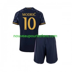Maillot Real Madrid Modrić Luka 10 Enfant Tenue Extérieur 2023-2024 Manche Courte