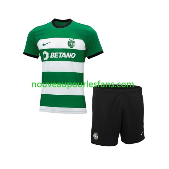 Maillot Sporting CP Enfant Tenue Domicile 2023-2024 Manche Courte
