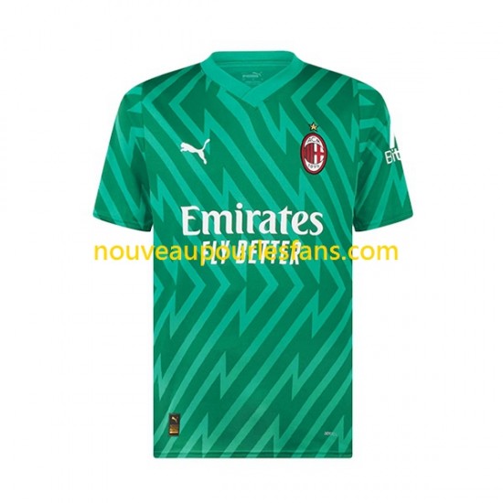 Maillot AC Milan Mike Maignan 16 Gardien Homme Tenue Domicile 2023-2024 Manche Courte