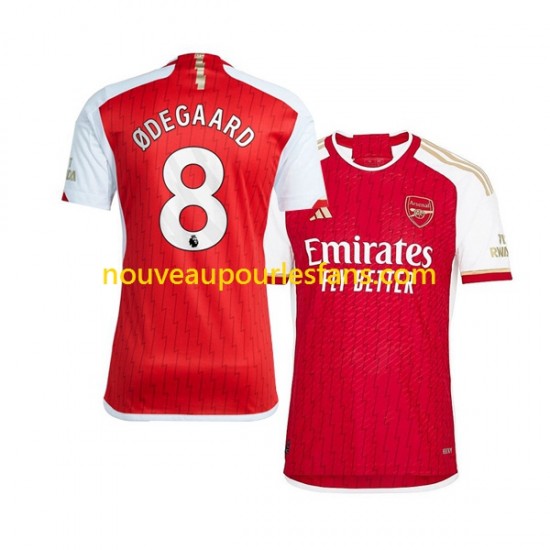 Maillot Arsenal Martin Odegaard 8 Homme Tenue Domicile 2023-2024 Manche Courte