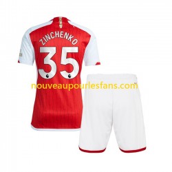 Maillot Arsenal Oleksandr Zinchenko 35 Enfant Tenue Domicile 2023-2024 Manche Courte