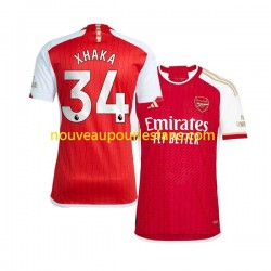 Maillot Arsenal Xhaka 34 Homme Tenue Domicile 2023-2024 Manche Courte