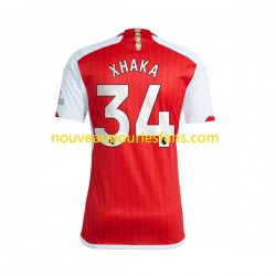 Maillot Arsenal Xhaka 34 Homme Tenue Domicile 2023-2024 Manche Courte