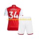 Maillot Arsenal Xhaka 34 Enfant Tenue Domicile 2023-2024 Manche Courte