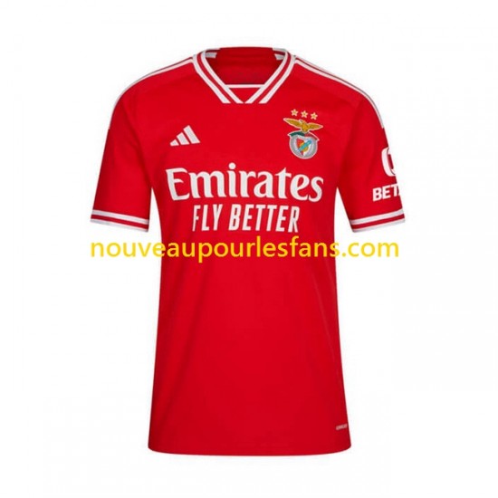 Maillot Benfica Homme Tenue Domicile 2023-2024 Manche Courte