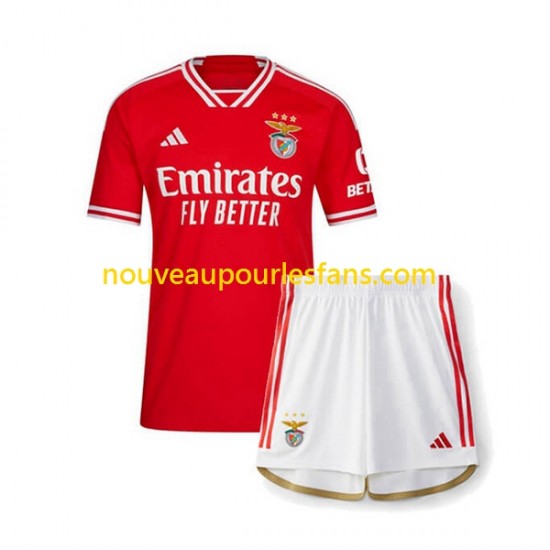 Maillot Benfica Enfant Tenue Domicile 2023-2024 Manche Courte