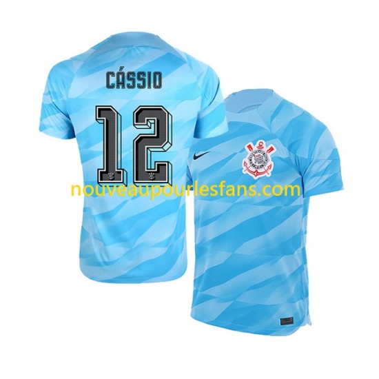 Maillot Corinthians Cassio 12 Gardien Homme Tenue Domicile 2023-2024 Manche Courte