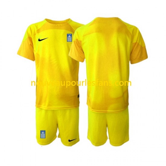 Maillot Grèce Gardien Enfant Tenue Domicile 2023 Manche Courte