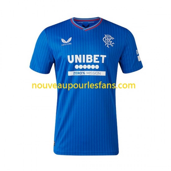 Maillot Rangers Homme Tenue Domicile 2023-2024 Manche Courte