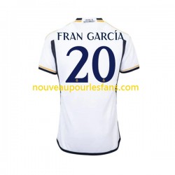 Maillot Real Madrid Fran Garcia 20 Homme Tenue Domicile 2023-2024 Manche Courte