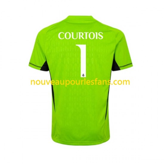 Maillot Real Madrid Thibaut Courtois 1 Gardien Homme Tenue Domicile 2023-2024 Manche Courte