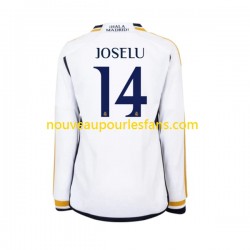 Maillot Real Madrid JOSELU 14 Homme Tenue Domicile 2023-2024 Manche Longue