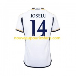 Maillot Real Madrid JOSELU 14 Homme Tenue Domicile 2023-2024 Manche Courte