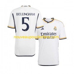 Maillot Real Madrid Jude Bellingham 5 Homme Tenue Domicile 2023-2024 Manche Courte