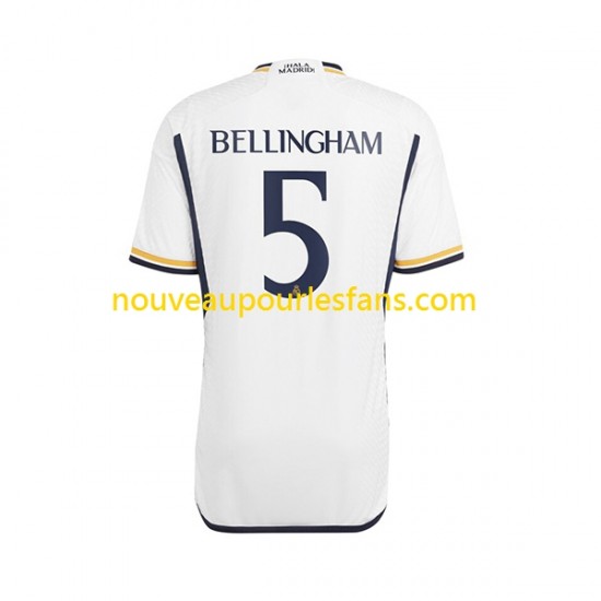 Maillot Real Madrid Jude Bellingham 5 Homme Tenue Domicile 2023-2024 Manche Courte